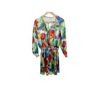 X&Z Women’s Dress Long Sleeve Casual Multicolor Flower  Dress S/Small. NEW